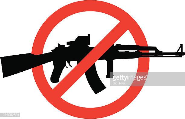 assault rifle inside a no symbol