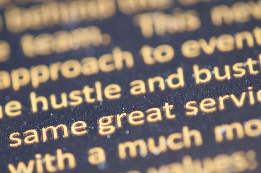 marketing typography close up view letters