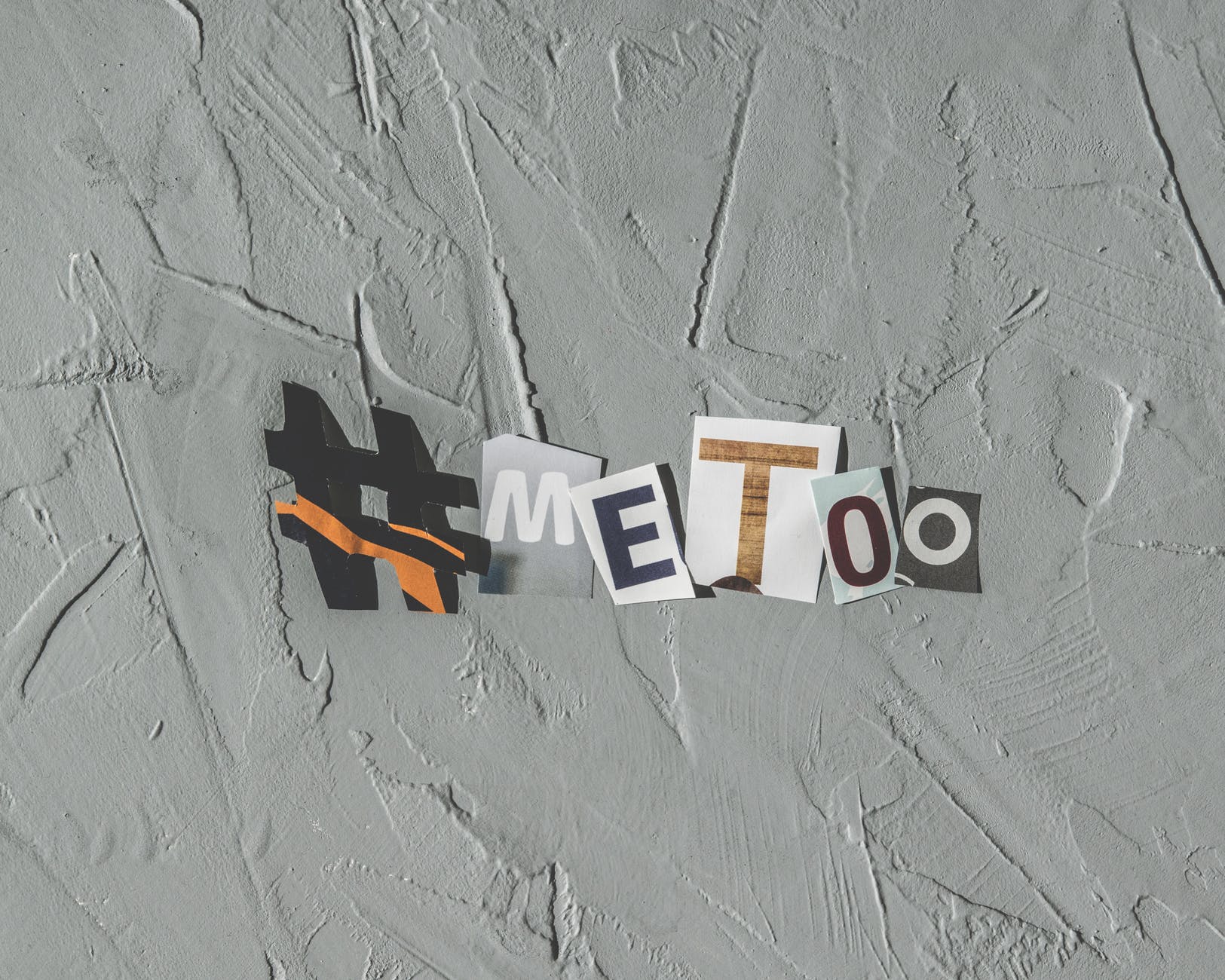 me too printed paper wall decor