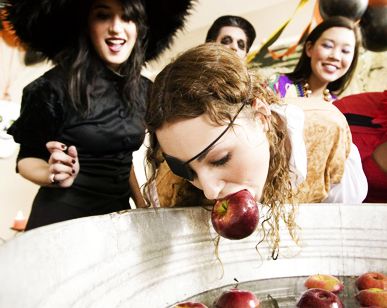 bobbing for apples